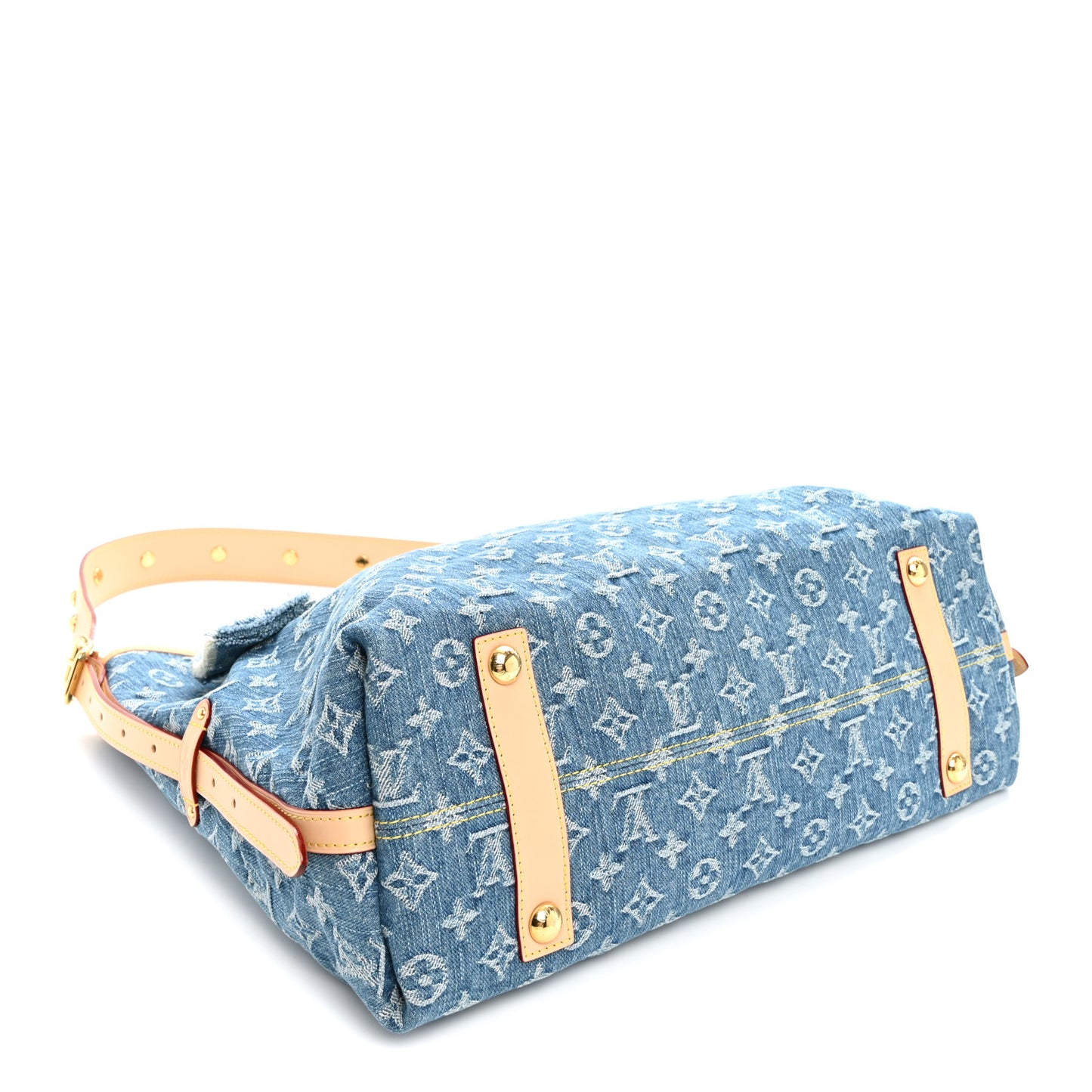 Monogram Denim CarryAll MM Blue