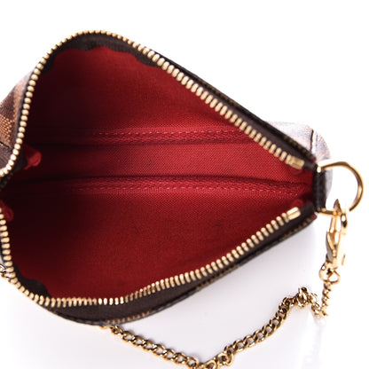 Louis Vuitton Damier Ebene Mini Pochette Accessories 6 of 8