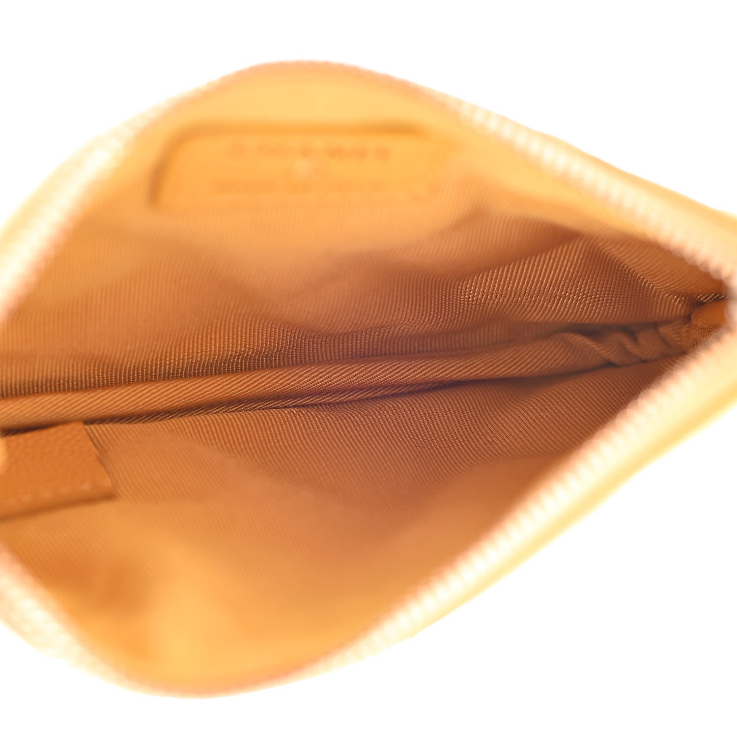 Chanel Caviar Quilted Small Cosmetic Case Yellow 5 of 8