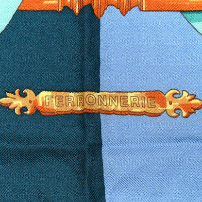 Hermes Cashmere Silk Ferronnerie Stole 6 of 6