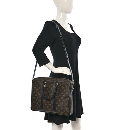 Louis Vuitton Monogram Macassar Porte-Documents Voyage PM 2 of 8