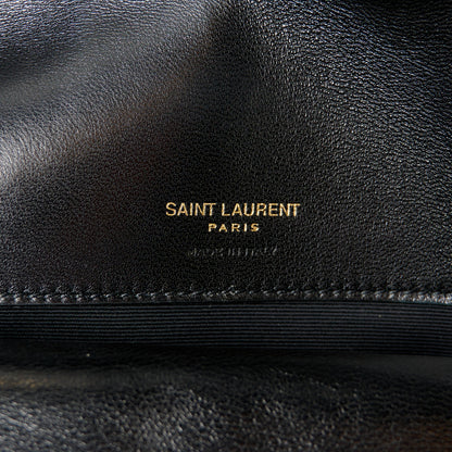 Saint Laurent Lambskin Chevron Quilted Medium Loulou Black 8 of 14