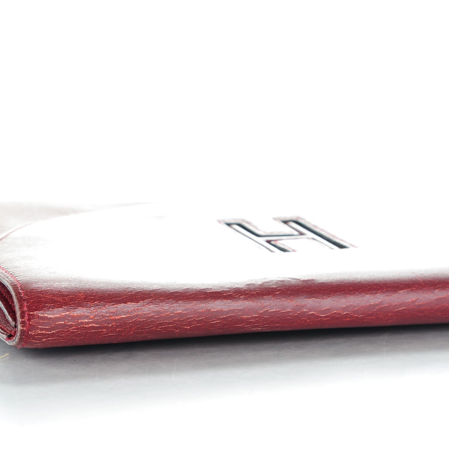Hermes Box Gaine Clutch Rouge H 14 of 15