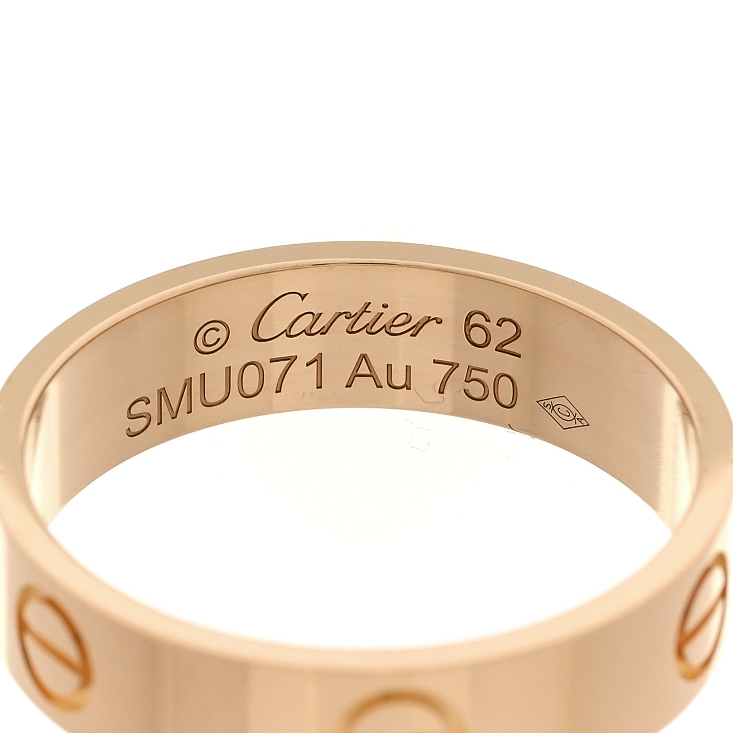 Cartier 18K Yellow Gold 5.5mm LOVE Ring 62 10 4 of 5