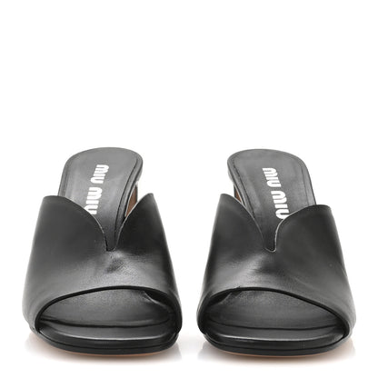 Miu Miu Vitello Montana Pumps 35 Black Argento 3 of 8