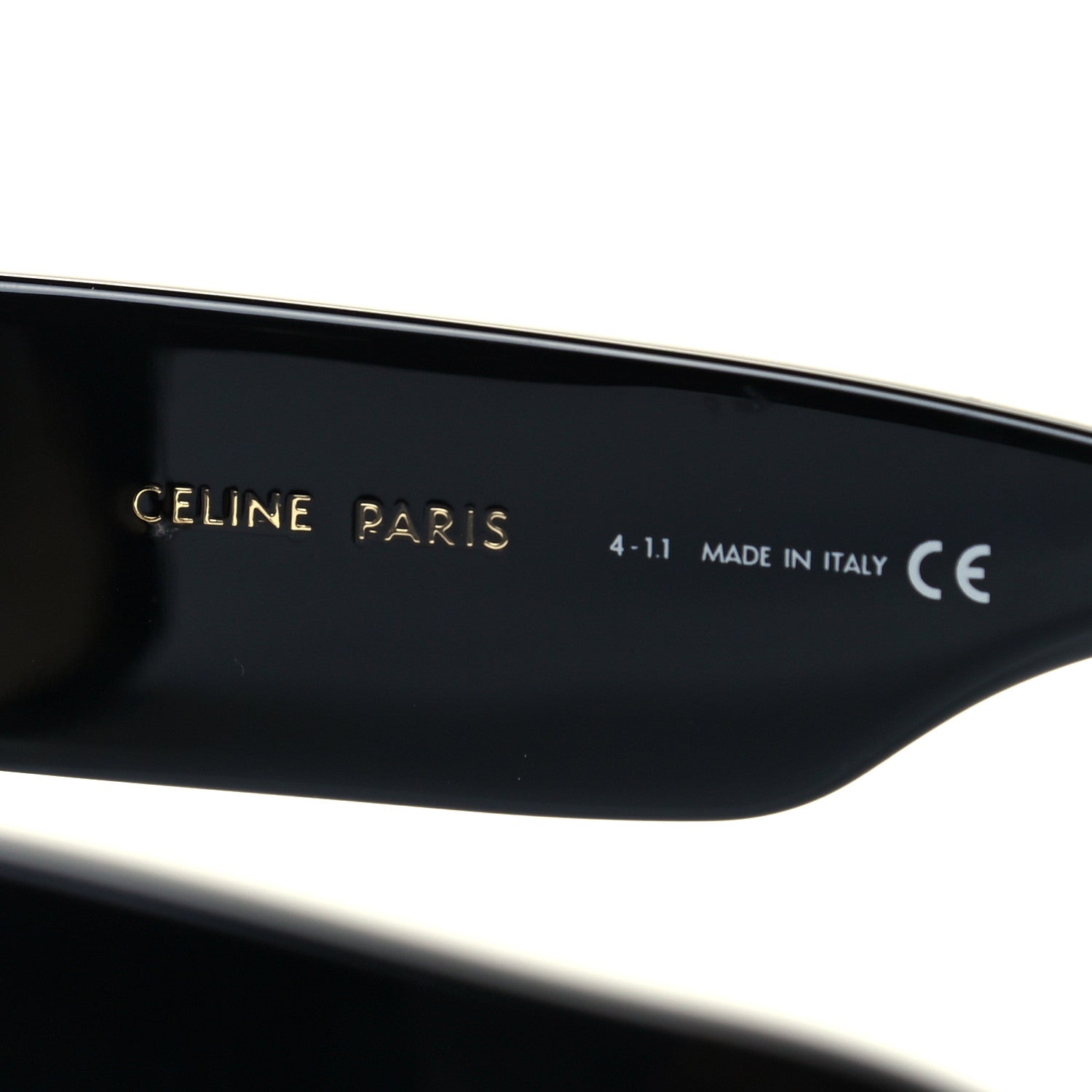 Celine Acetate Rectangular Sunglasses CL4056IN Black 6 of 7