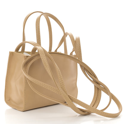 Telfar Vegan Leather Small Shopping Bag Cream 3 of 13