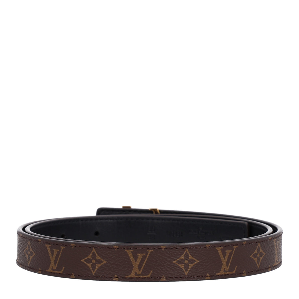 Calfskin Monogram 20mm LV Iconic Reversible Belt 85 34 Black