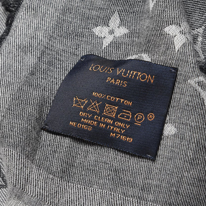 Louis Vuitton Cotton Monogram Essential Stole Gris 5 of 5