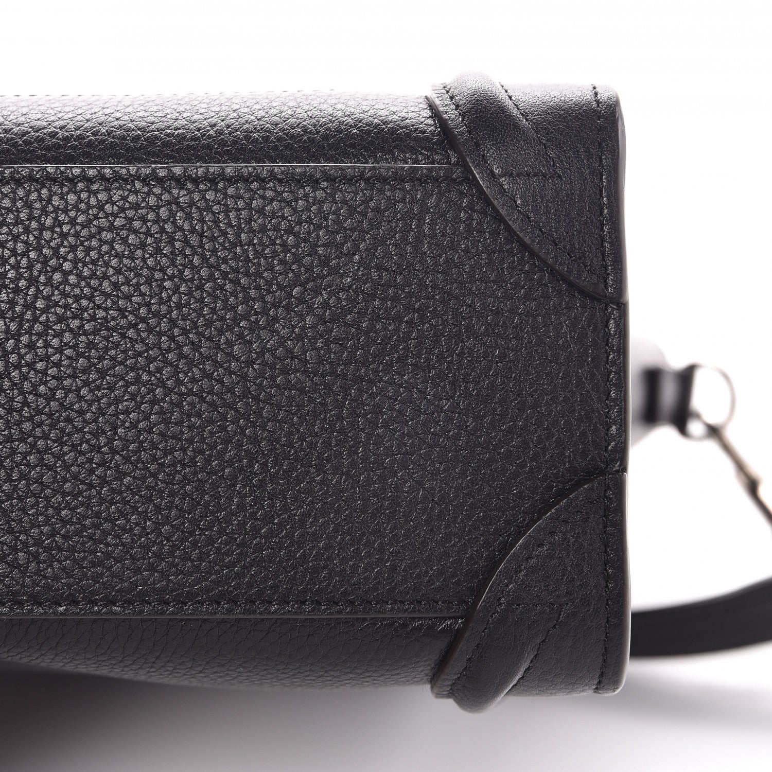 Celine Drummed Calfskin Nano Luggage Black 10 of 13