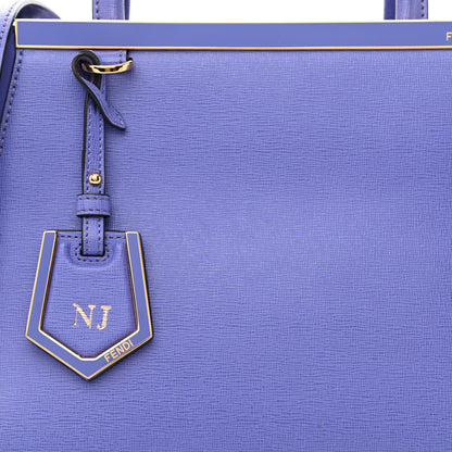 Fendi Vitello Elite Petite 2Jours Tote Viola Cassis 8 of 11