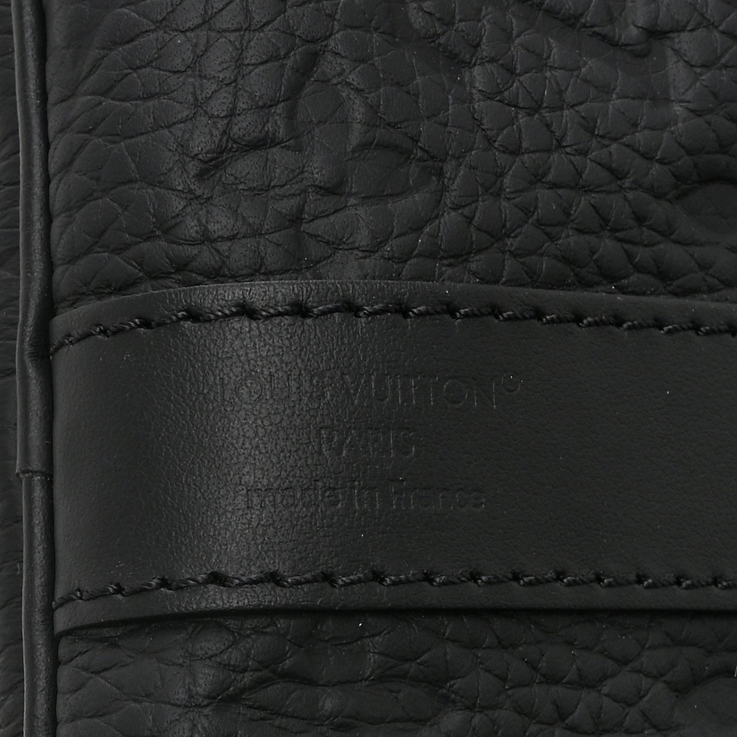 Louis Vuitton Monogram Taurillon Keepall Bandouliere 35 Black 6 of 9