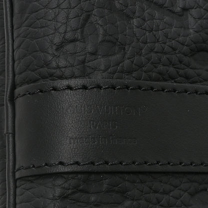 Louis Vuitton Monogram Taurillon Keepall Bandouliere 35 Black 6 of 9