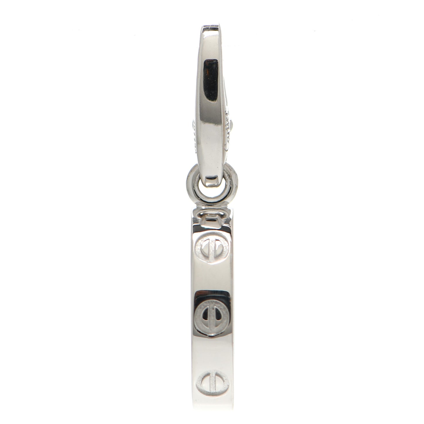 18K White Gold LOVE Ring Charm