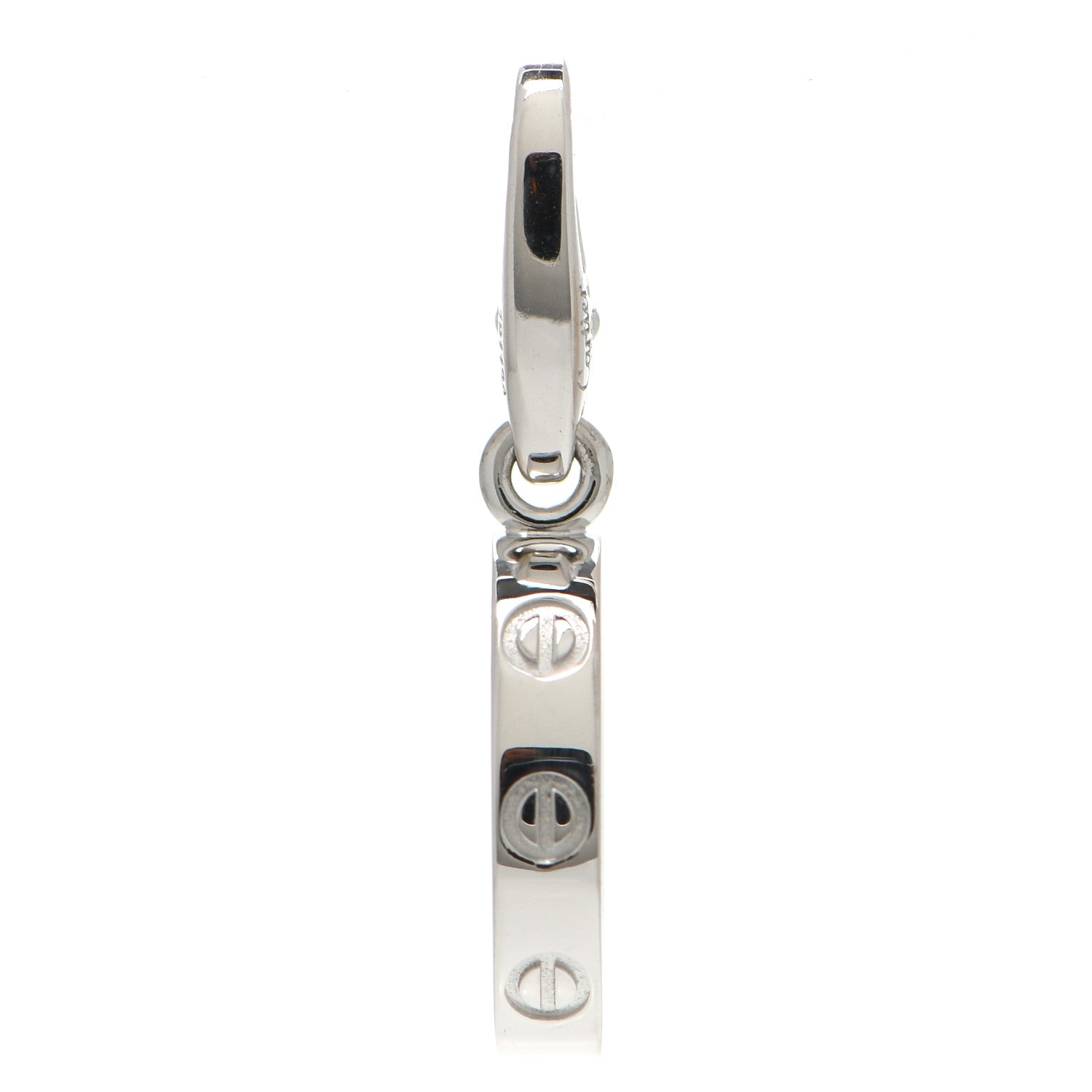 Cartier 18K White Gold LOVE Ring Charm 1 of 4