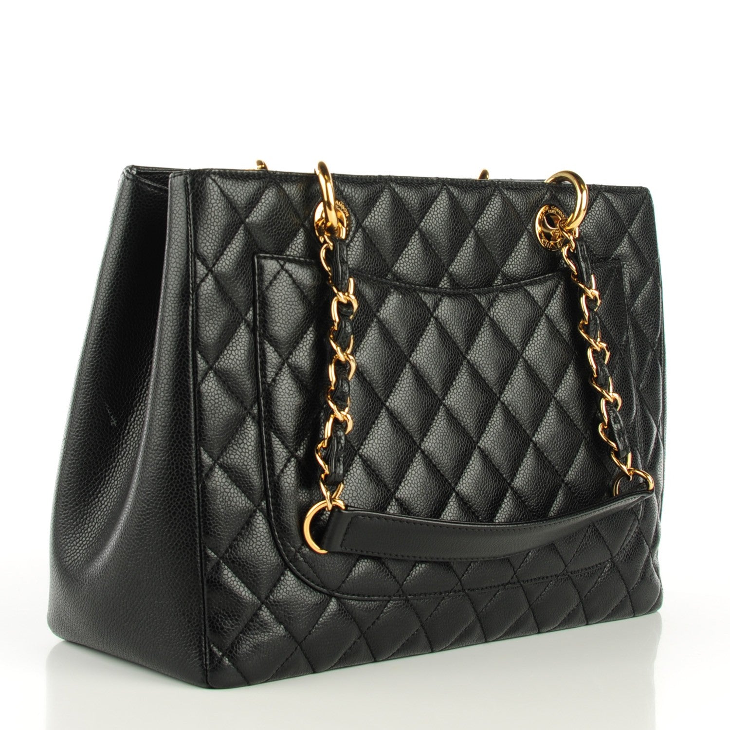 Chanel Caviar Quilted Grand Shopping Tote GST Black 3 of 7