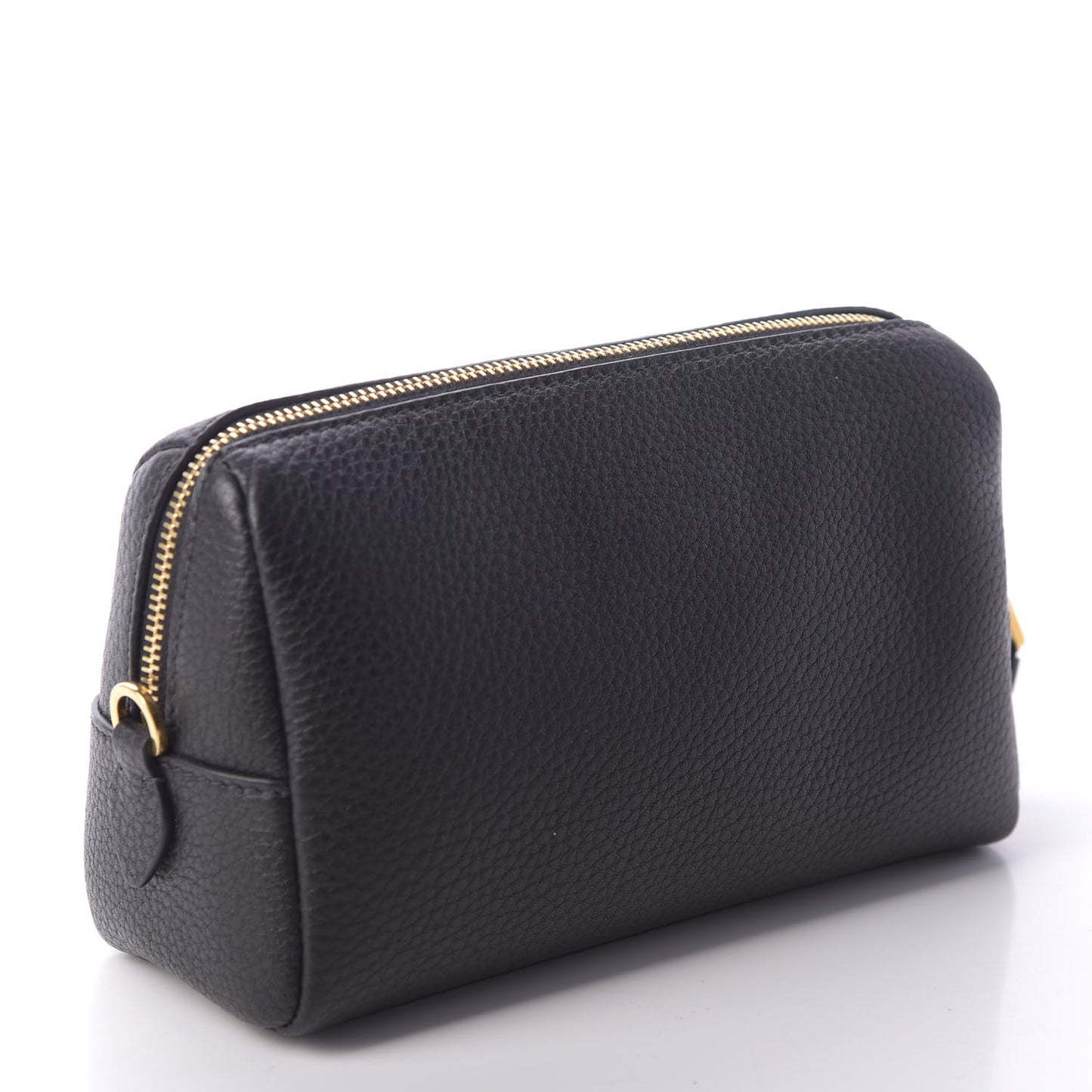 Vitello Daino Cosmetic Pouch Black