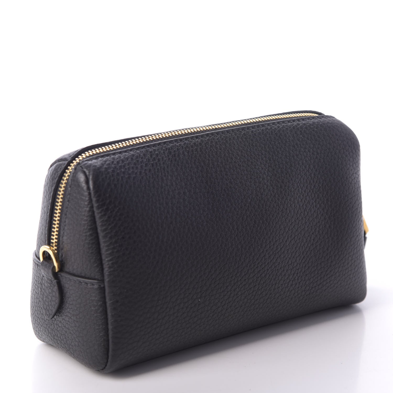 Prada Vitello Daino Cosmetic Pouch Black 3 of 8