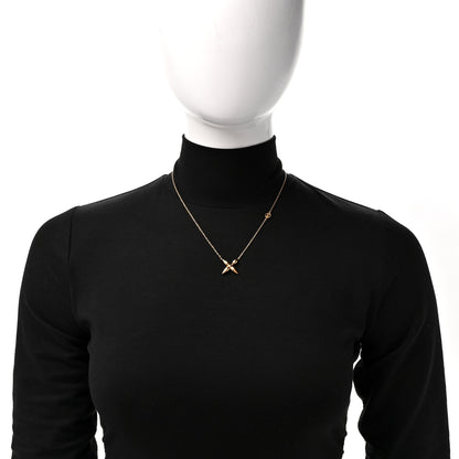 Louis Vuitton Metal Louisette Necklace Gold 2 of 6