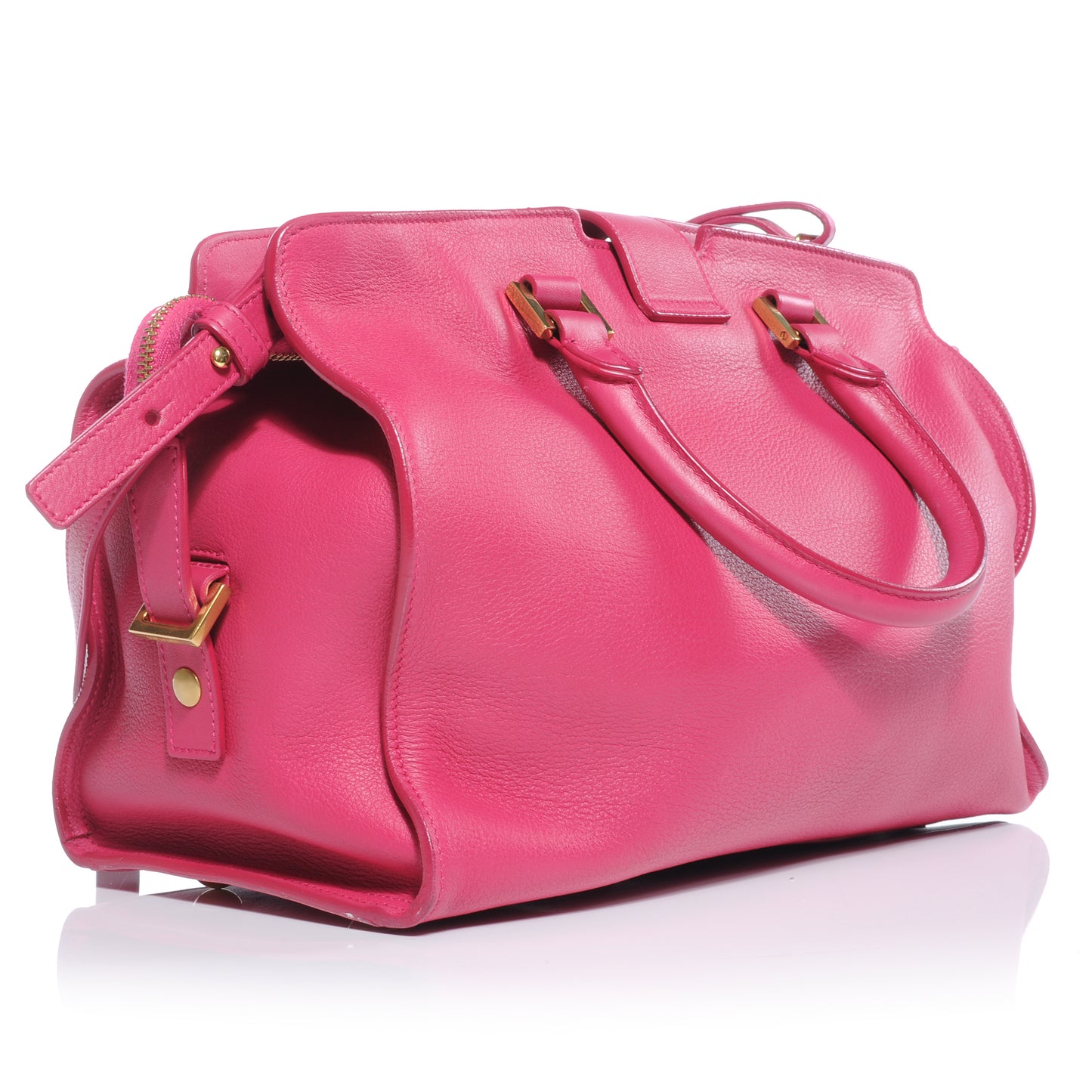 Leather Petit Cabas Y Chyc Tote Fuchsia