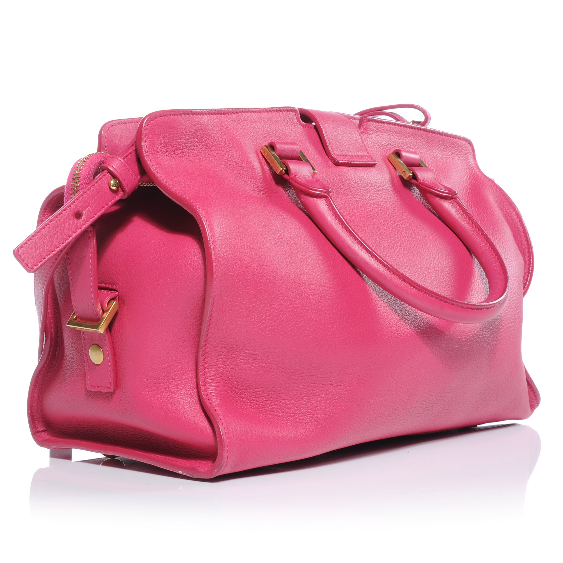 Saint Laurent Leather Petit Cabas Y Chyc Tote Fuchsia 3 of 8