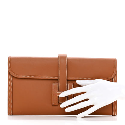 Hermes Swift Jige Elan 29 Clutch Gold 2 of 9