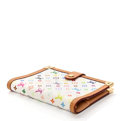 Louis Vuitton Monogram Multicolor Small Ring Agenda Cover White 3 of 4