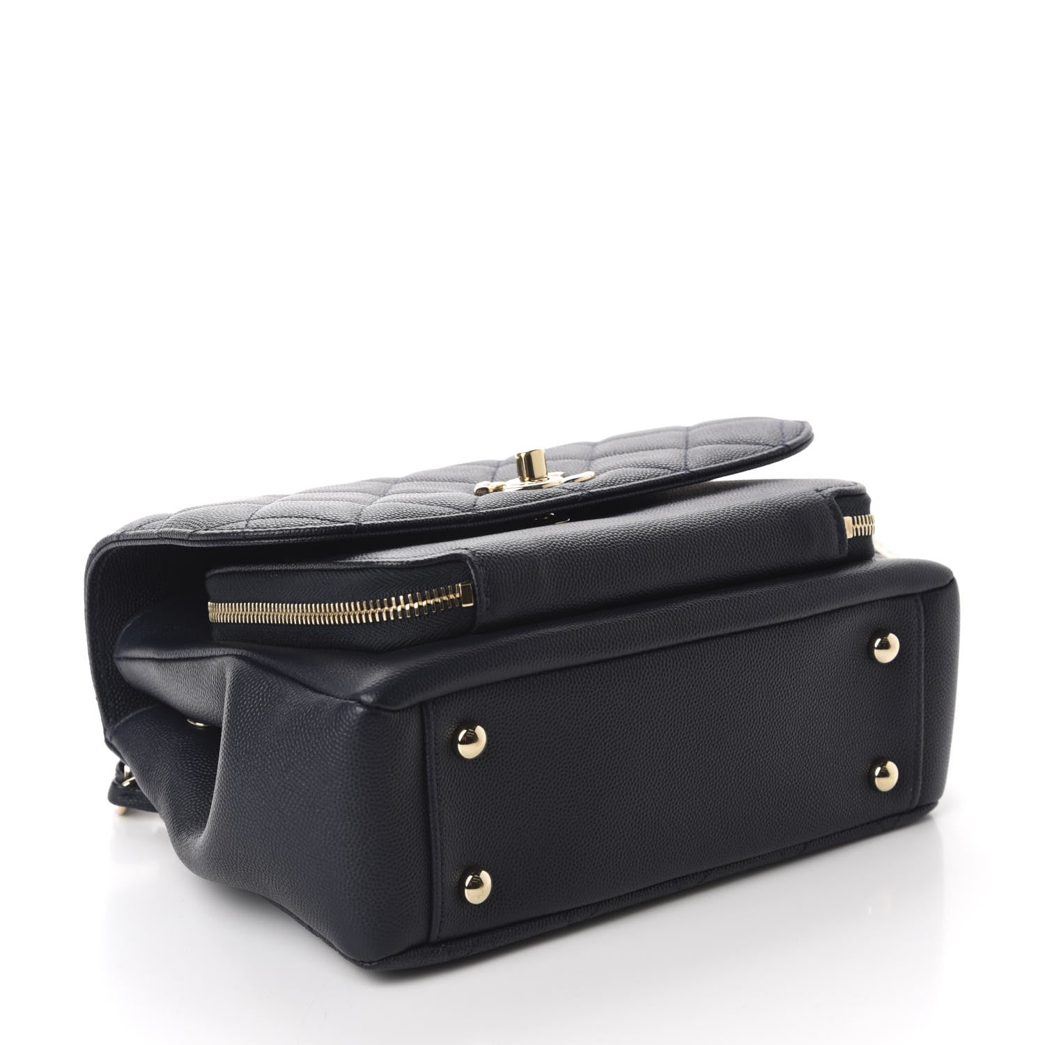 Chanel Caviar Quilted Small Business Affinity Flap Navy 4 of 12