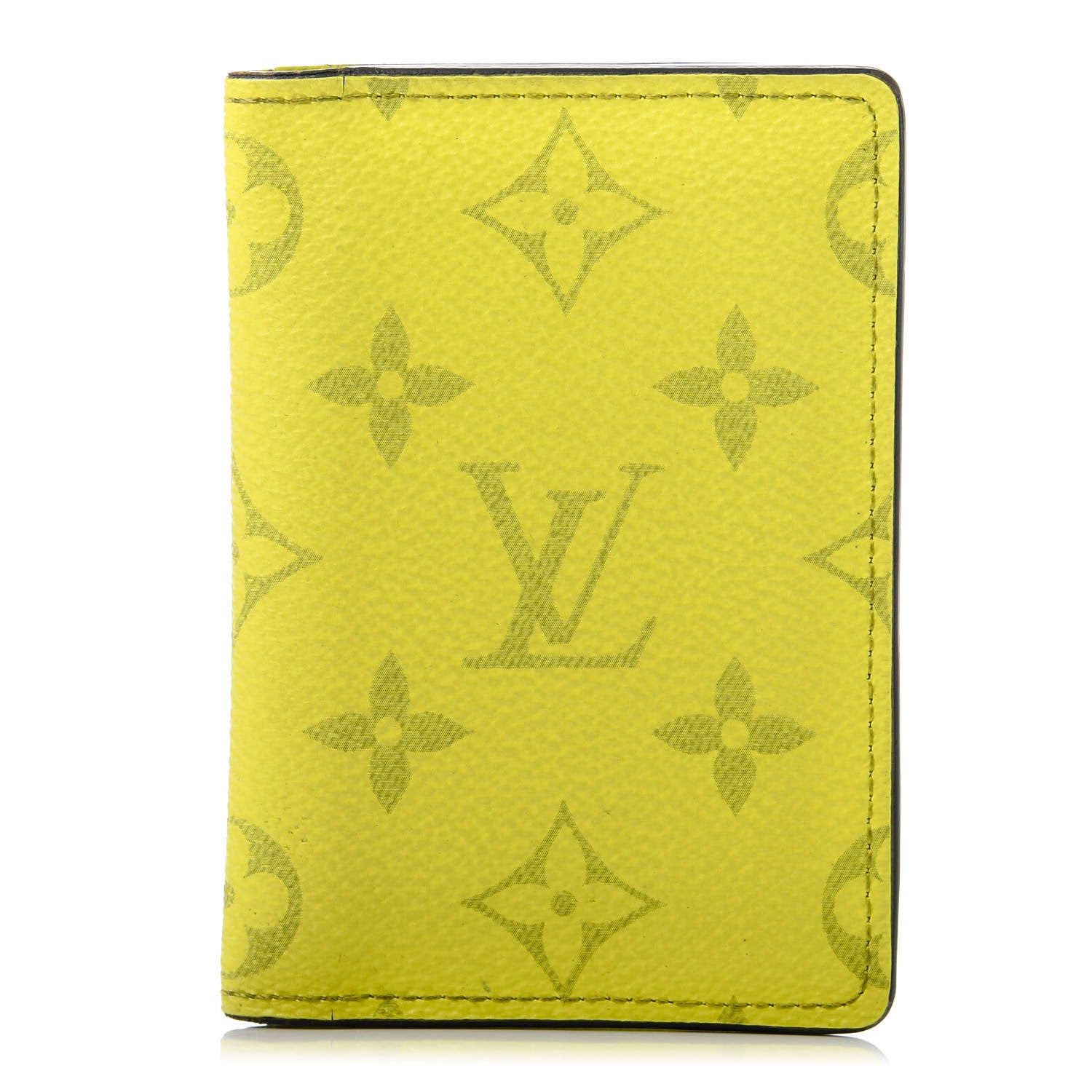 Louis Vuitton Monogram Taiga Pocket Organizer Yellow 1 of 7