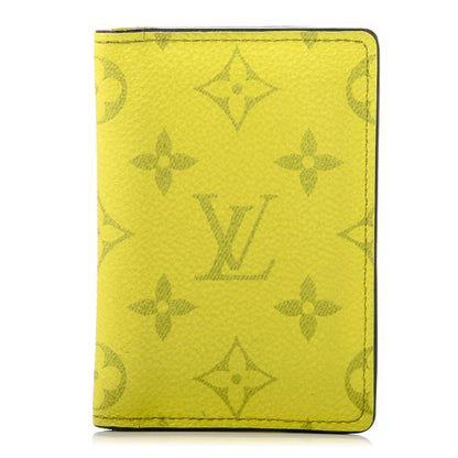 Louis Vuitton Monogram Taiga Pocket Organizer Yellow 1 of 7