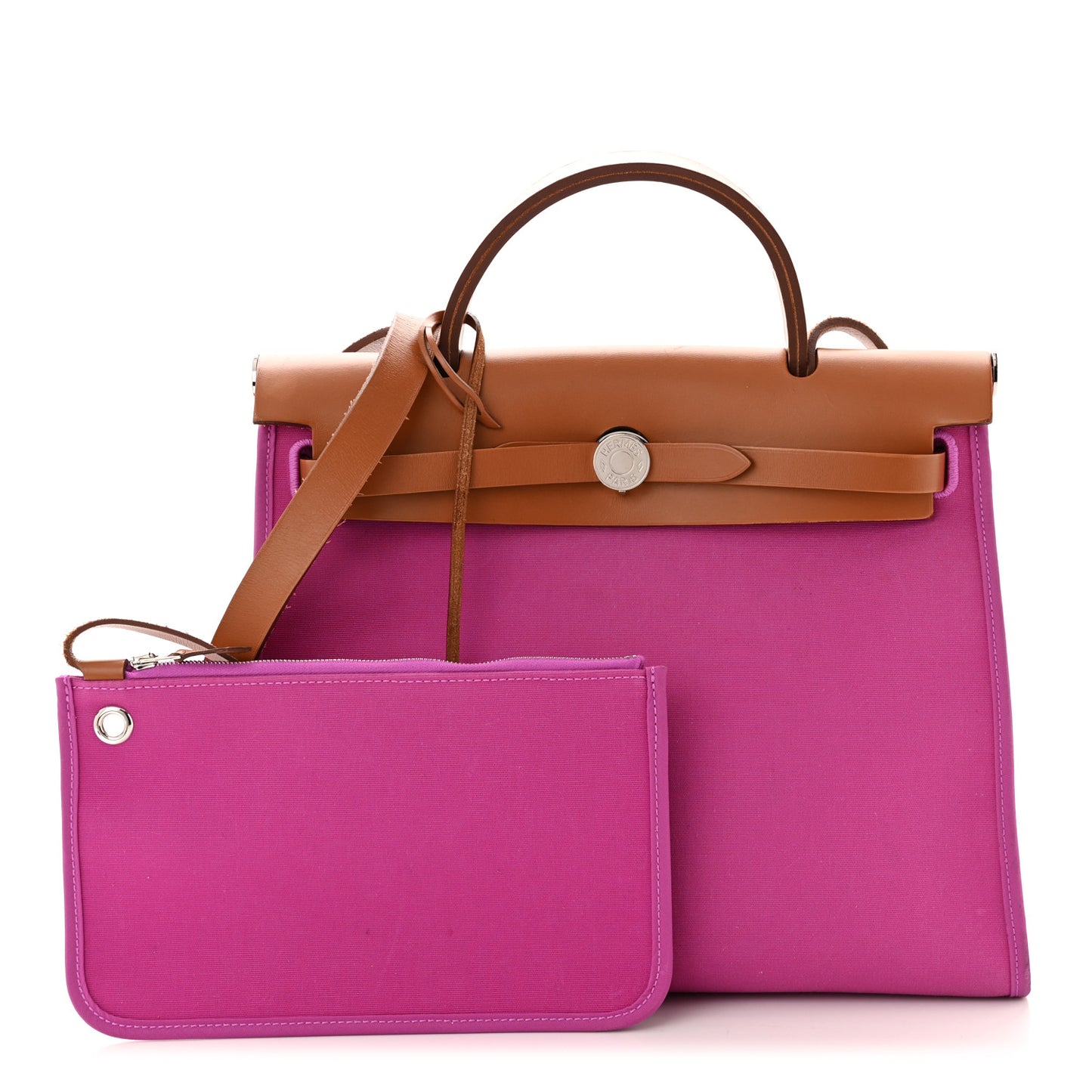 Vache Hunter Toile Herbag Zip 31 PM Magnolia Fauve