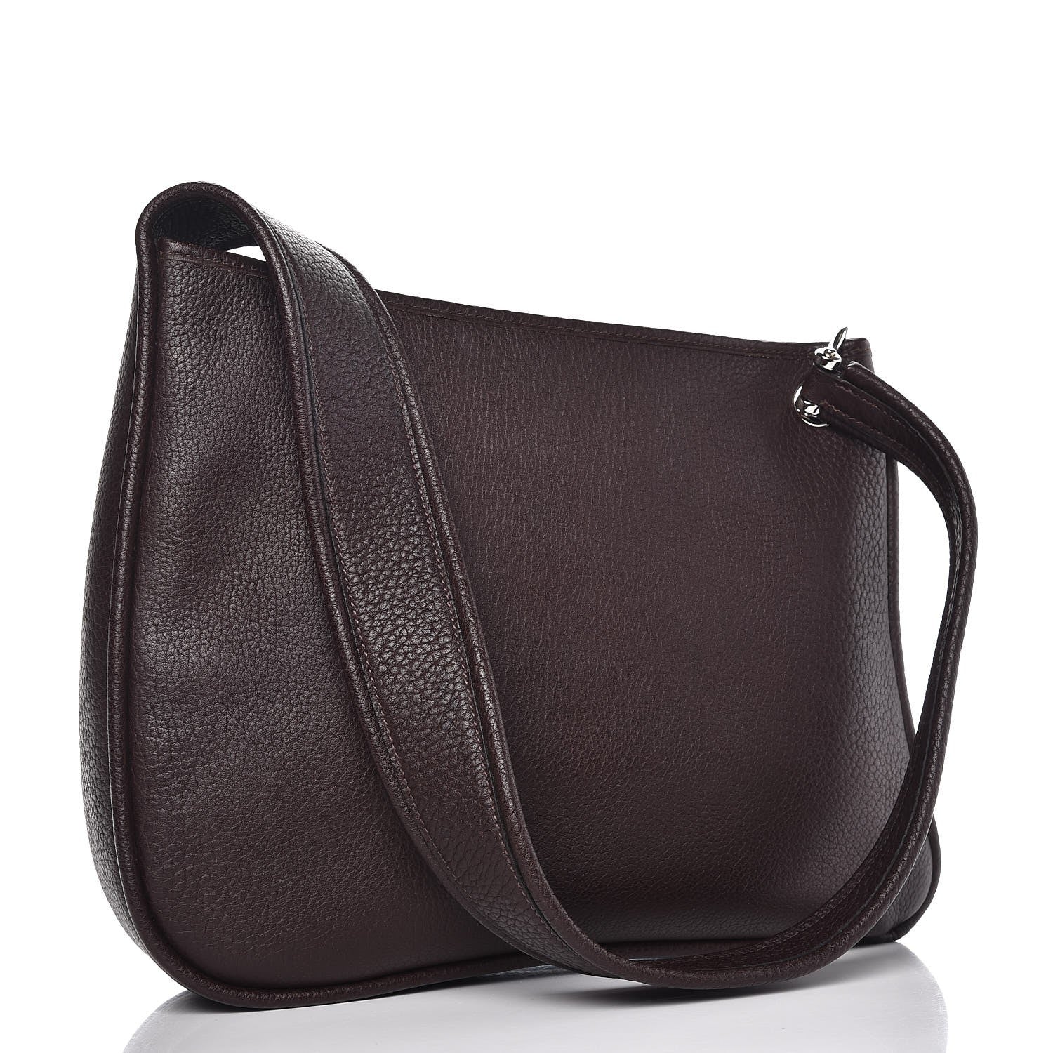 Hermes Fjord Manille II Shoulder Bag Chocolate 3 of 6