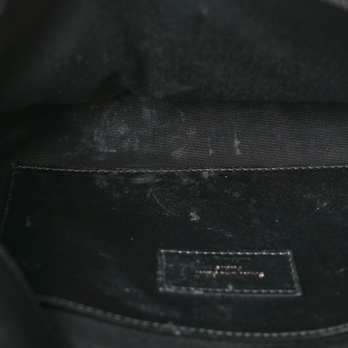 Grain De Poudre Medium West Hollywood Monogram Fold-Over Black