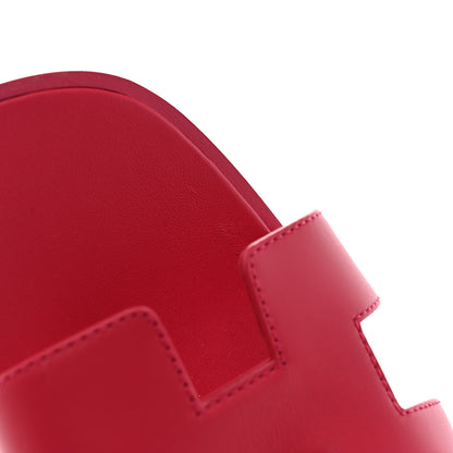 Hermes Box Calfskin Oran Sandals 39 Rose Boise 17 of 17