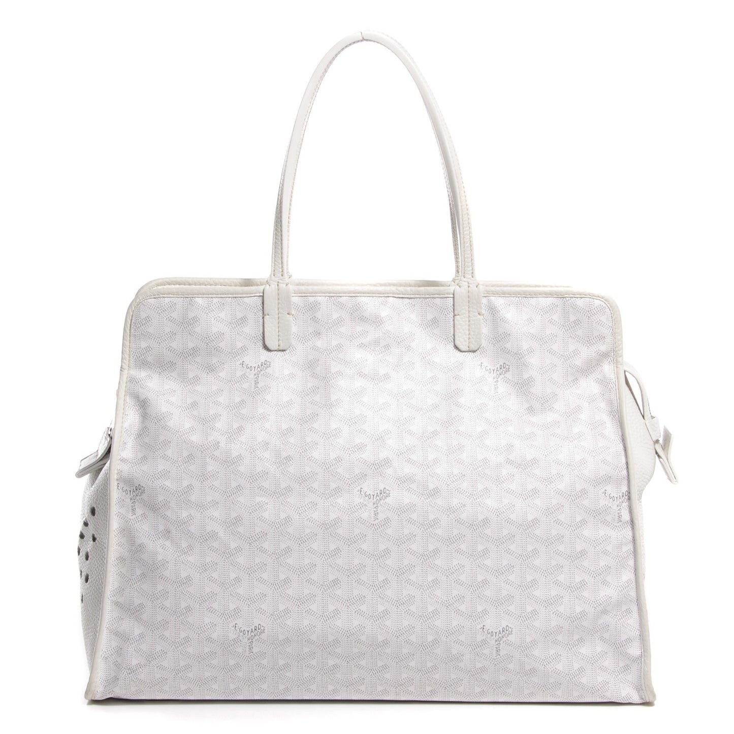 Goyardine Sac Hardy Pet Carrier PM White