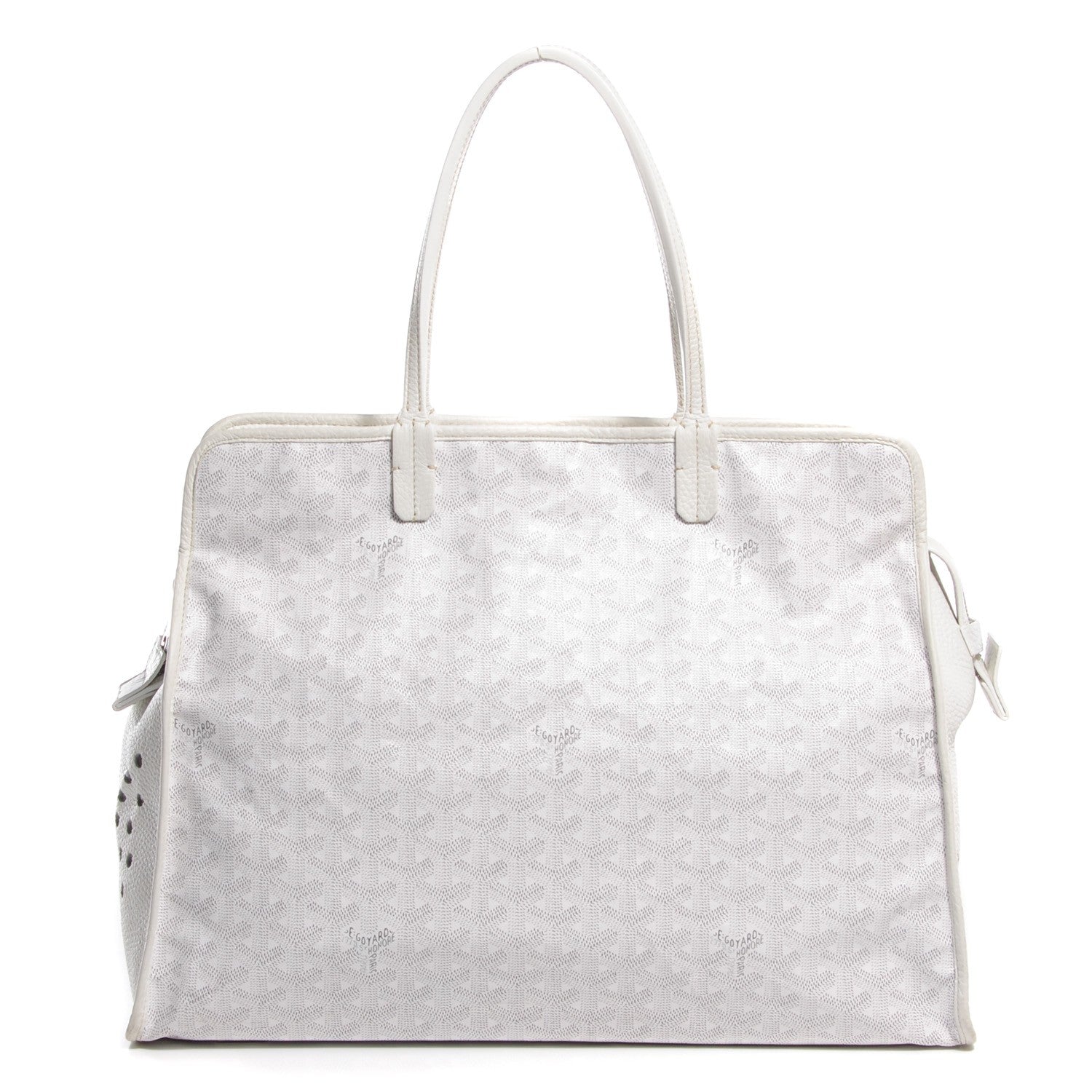 Goyard Goyardine Sac Hardy Pet Carrier PM White 1 of 9