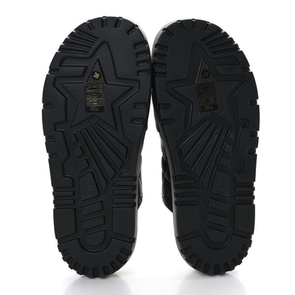 Christian Dior Calfskin Cannage Dtwist Espadrille Platform Sandals 38 Black 5 of 8