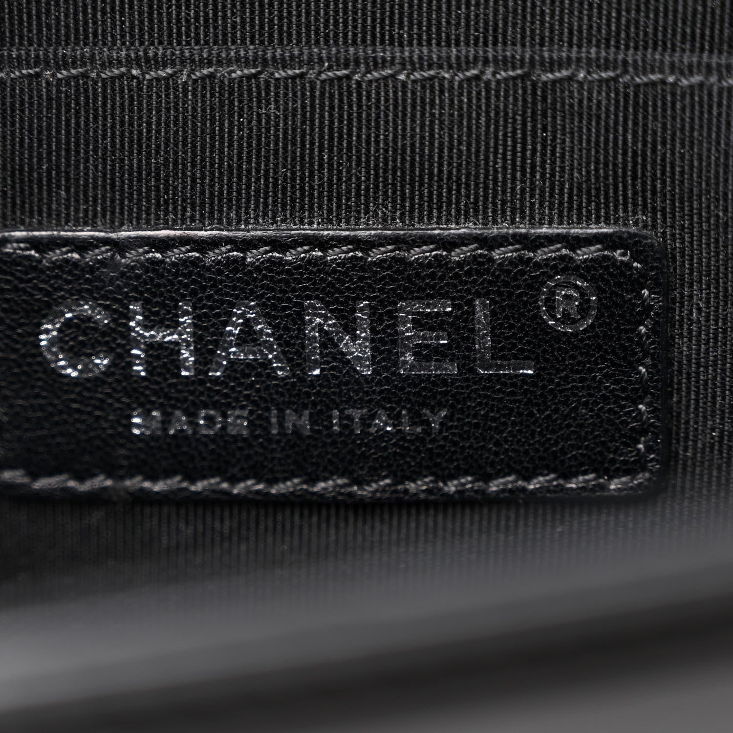 Chanel Patent Calfskin Quilted Boy Clutch With Removable Chain Black 6 of 10