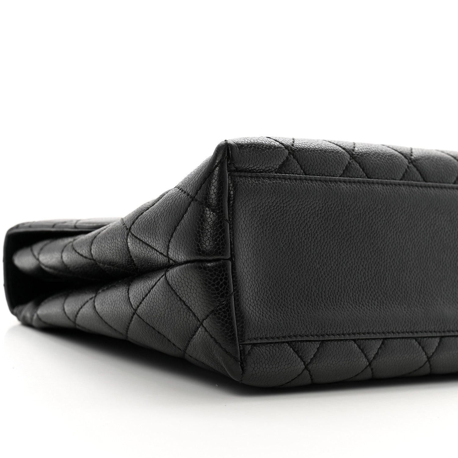 Chanel Caviar Quilted Jumbo Kelly Flap Black 10 of 11
