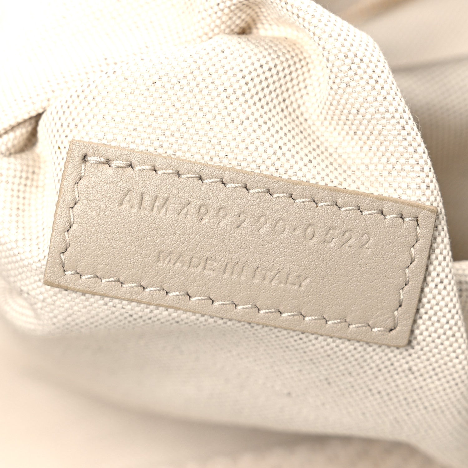 Saint Laurent Linen Calfskin Rive Gauche Tote Beige Sea Salt 7 of 10