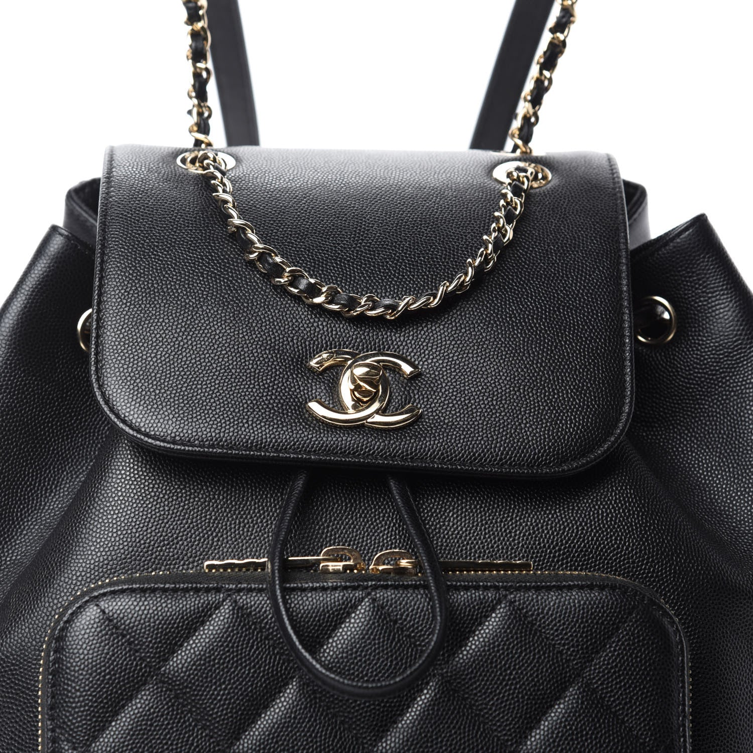 Chanel Caviar Quilted Business Affinity Backpack Black 12 of 13