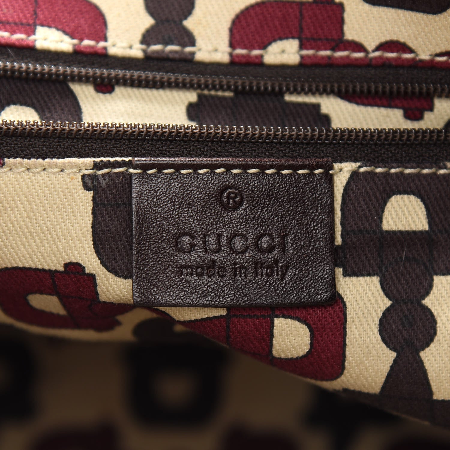 Gucci Guccissima Large D Gold Ring Hobo Chocolate Brown 6 of 15