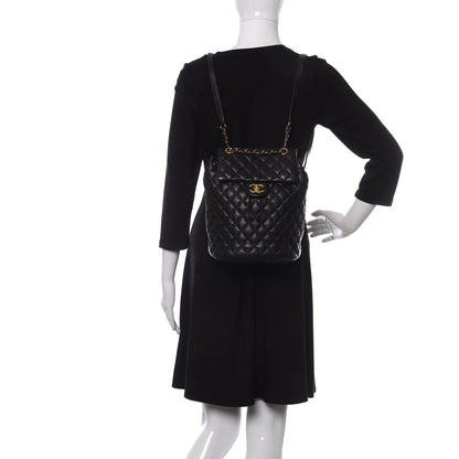 Chanel Calfskin Quilted Small Urban Spirit Backpack Black 2 of 10