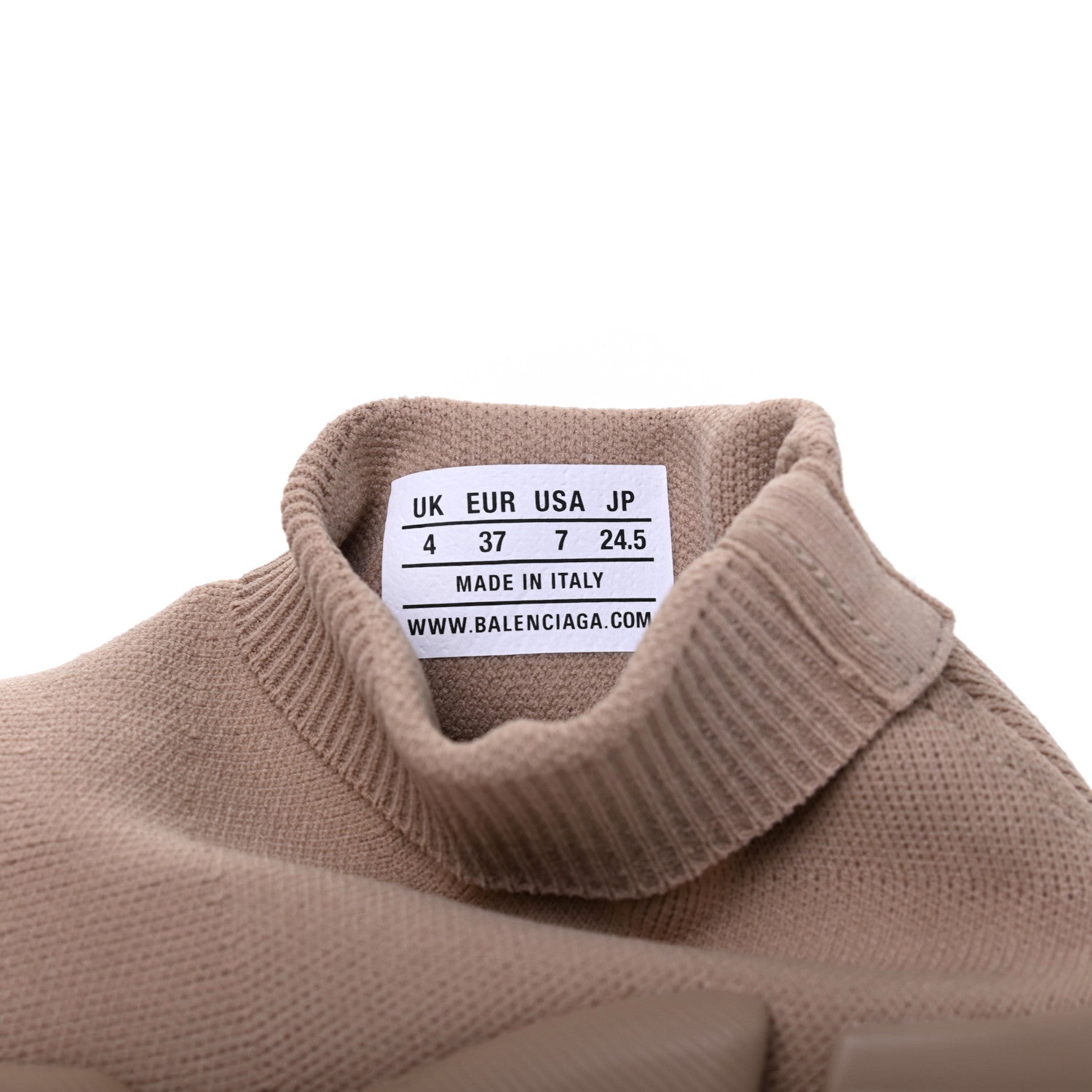 Balenciaga Technical 3D Recycled Knit Womens Speed 2.0 Sneakers 37 Monocolor Beige 8 of 12