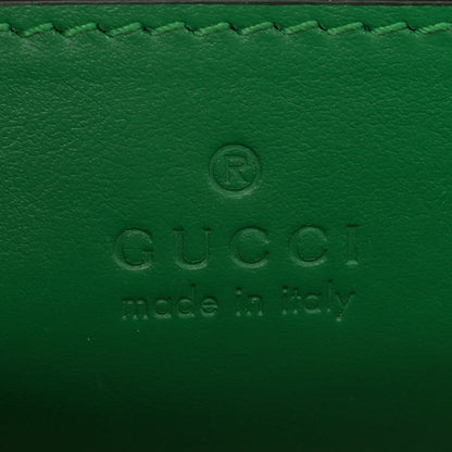 Gucci Calfskin GG Matelasse Small Slim Chain Shoulder Bag Spring Green Natural 6 of 11
