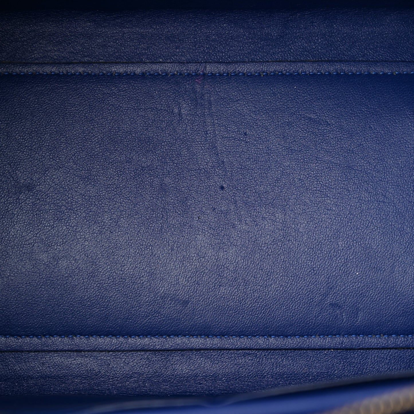 Elephant Calfskin Mini Tri-Color Belt Bag Indigo