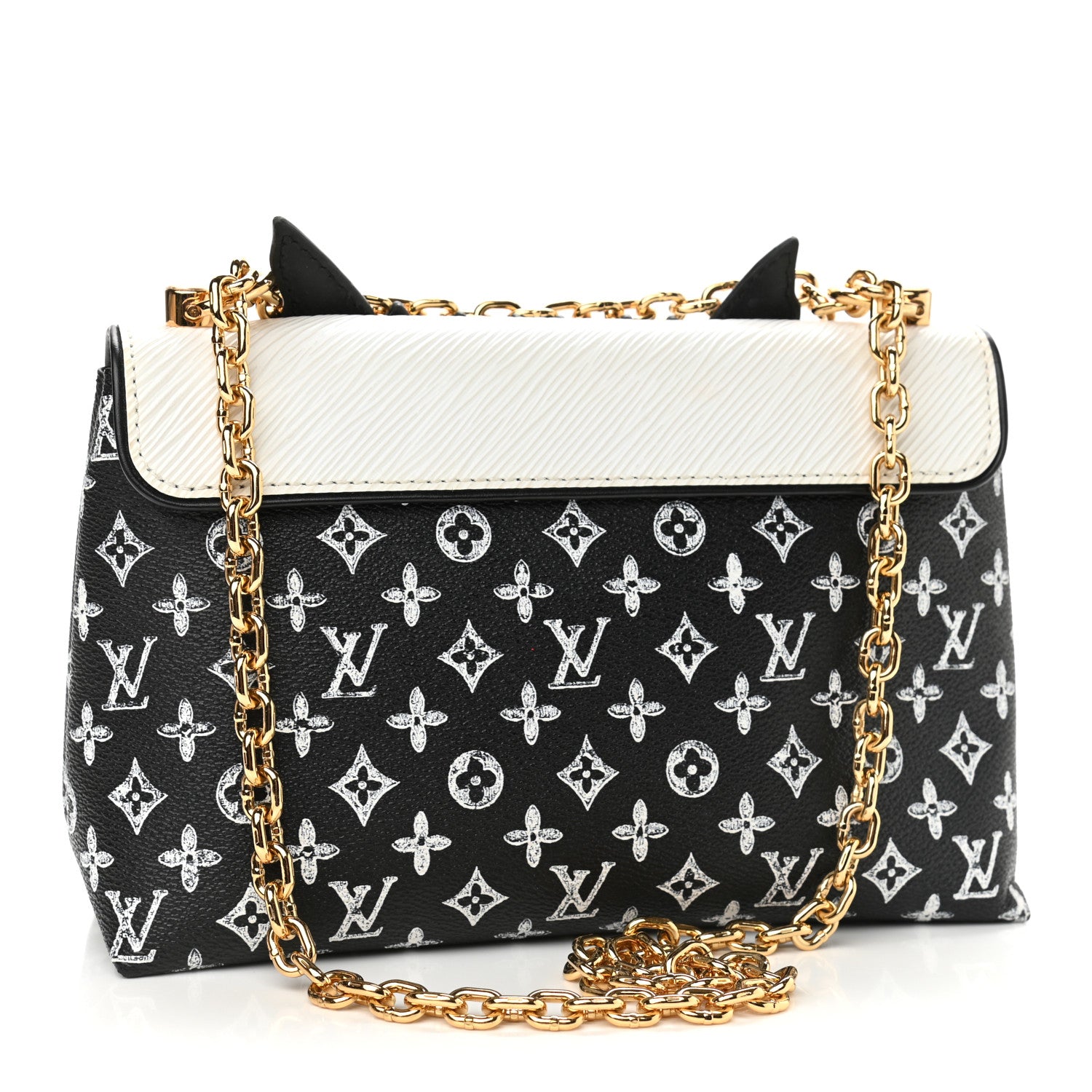 Louis Vuitton Epi Catogram Cat Bag Orange Black 4 of 12