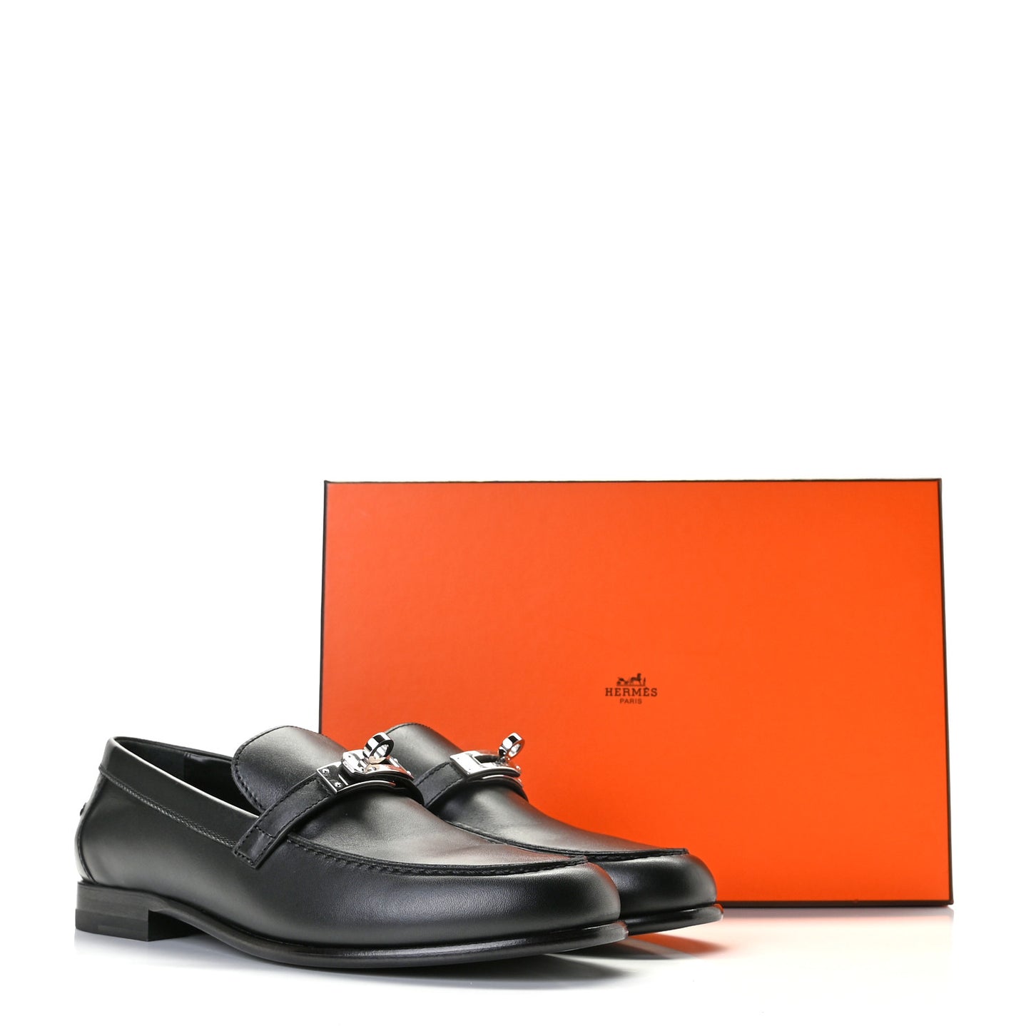 Calfskin Womens Destin Loafer 37.5 Black