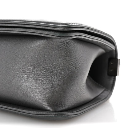 Chanel Lambskin Embossed Medium Boy Cube Flap Grey 10 of 10