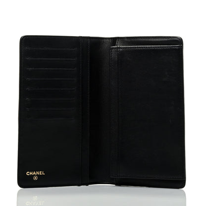Chanel Lambskin Quilted Boy Yen Wallet Black 5 of 7